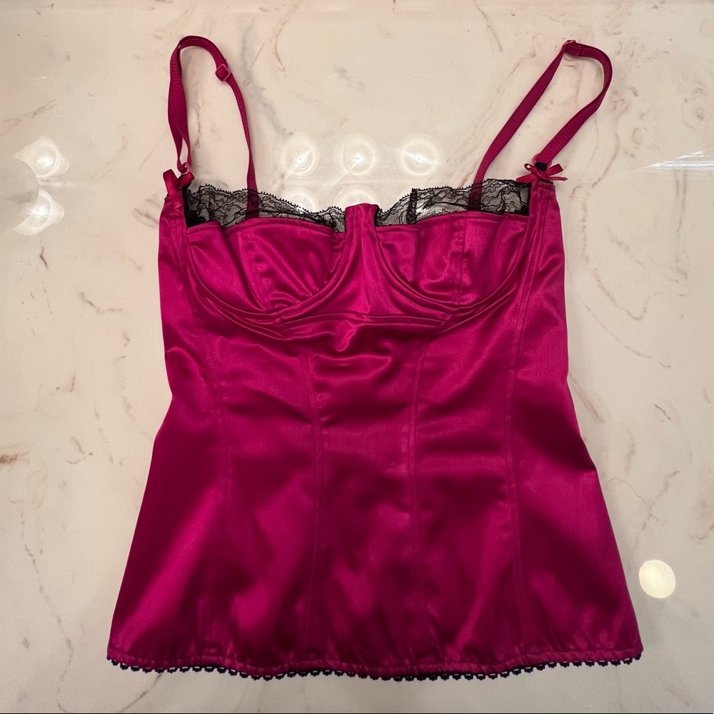 💗SOLD💗Dolce and Gabbana vintage corset D&G blouse camisole top with lace